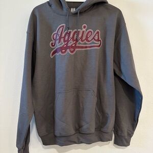 Texas A&M Aggies Gray Hoodie with Maroon Logo